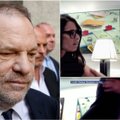 Išprievartavimu Harvey Weinsteiną kaltinanti moteris paviešino slapta darytą vaizdo įrašą