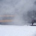 DELFI skaitytojas nufilmavo: kelionę autobusu nutraukė gaisras