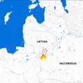 Iš Baltarusijos į Lietuvą artėjęs didelis miško gaisras lokalizuotas