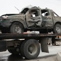 Kabule sprogus policijos automobiliui sužeisti du talibai