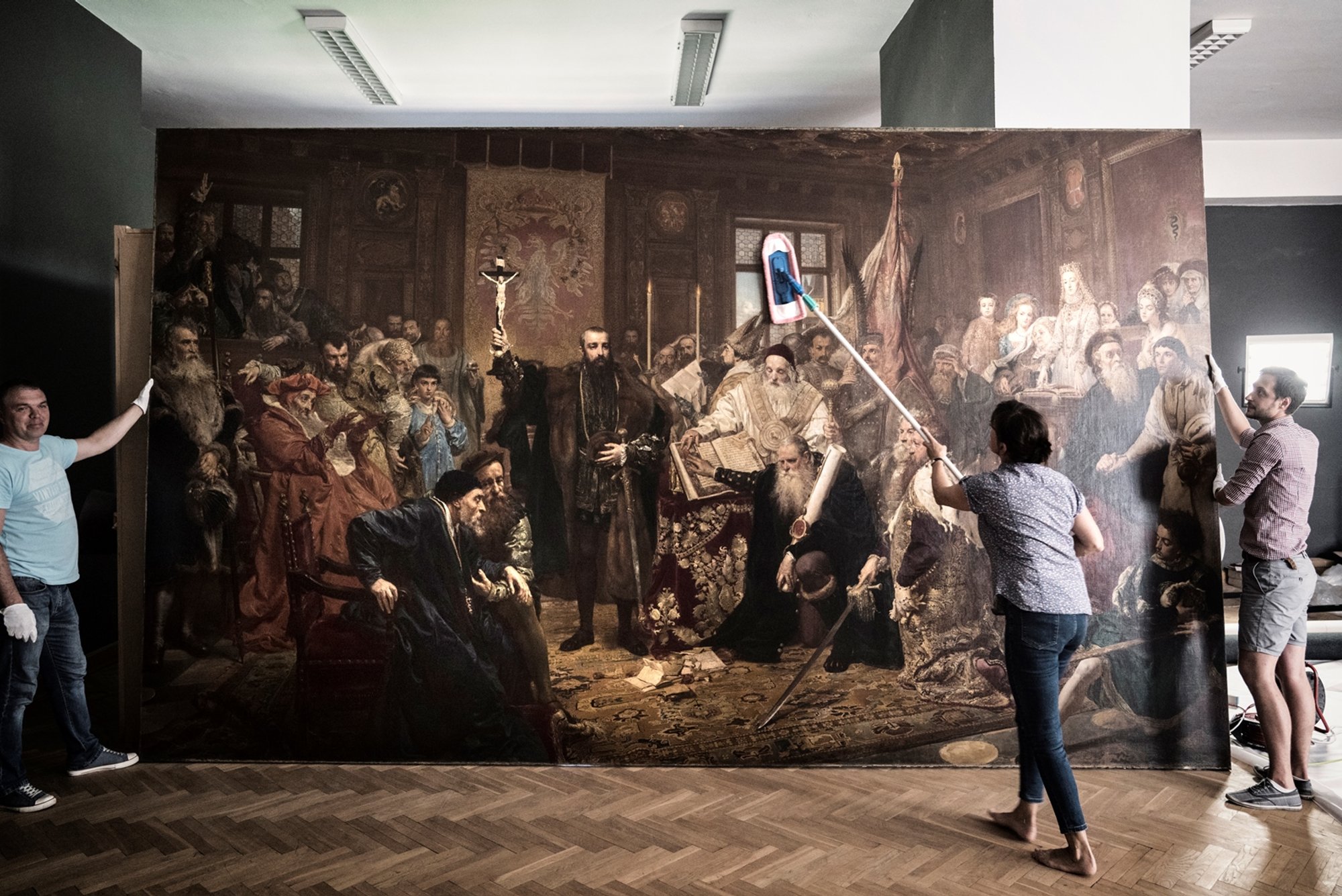 Do Wilna przybywa obraz Jana Mateiki „Unia Lubelska”.