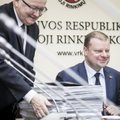 Премьер-министр Литвы привез в ГИК собранные подписи