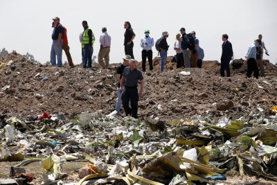 Etiopijoje sudužusio lėktuvo „Boeing 737 MAX 8“ nuolaužos