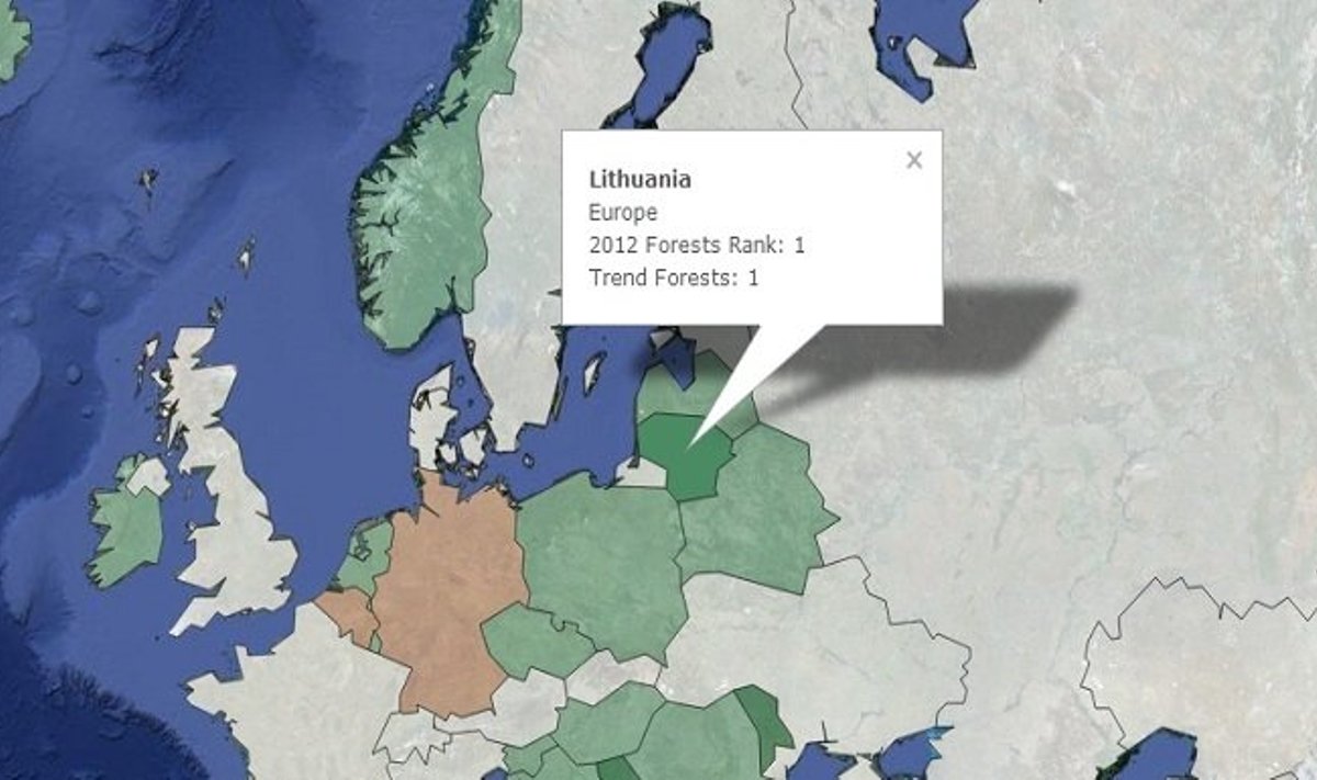 Lietuva su dar keliomis valstybėmis pripažinta, kaip geriausiai miškai besirūpinanti valstybė