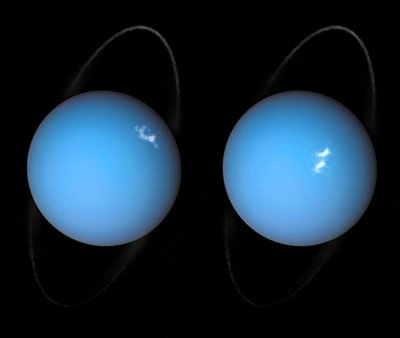 Urano pašvaistės, NASA, ESA, Hubble nuotr.