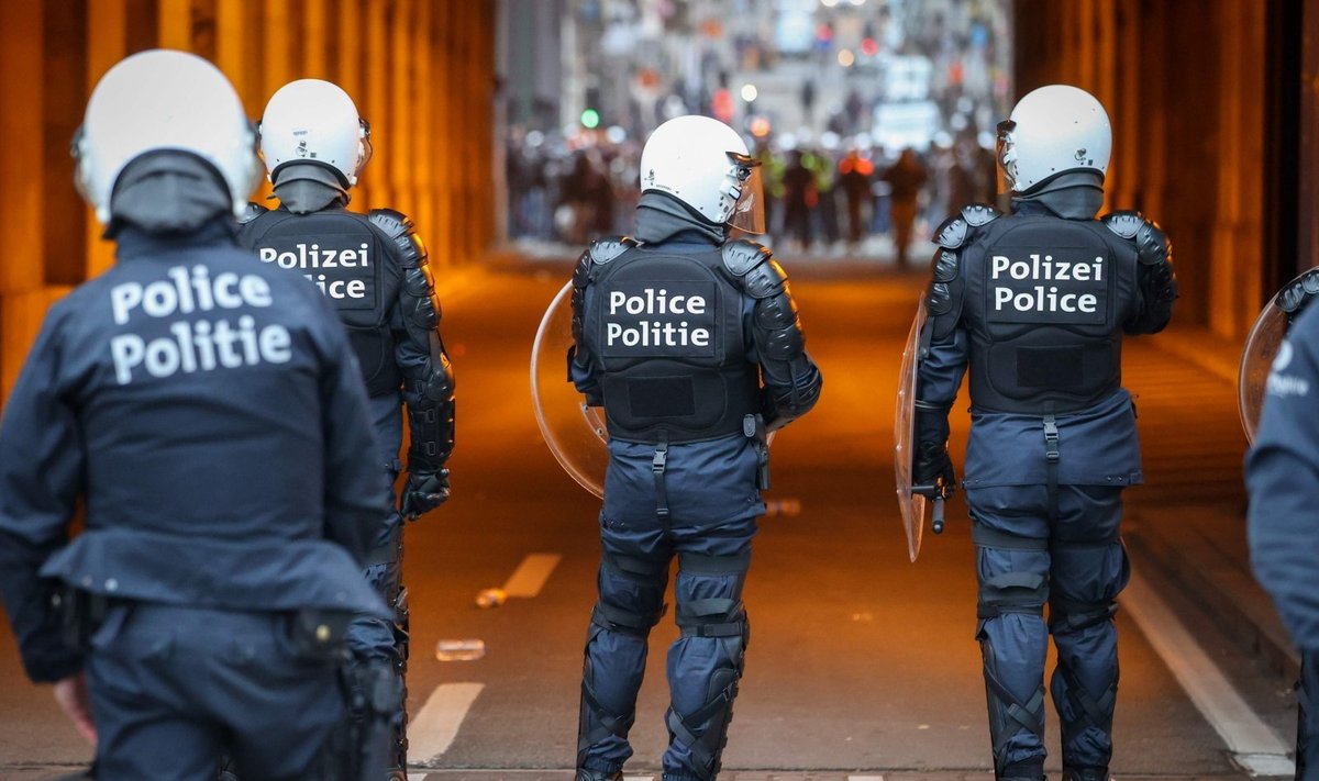 Riaušių policija Belgijoje