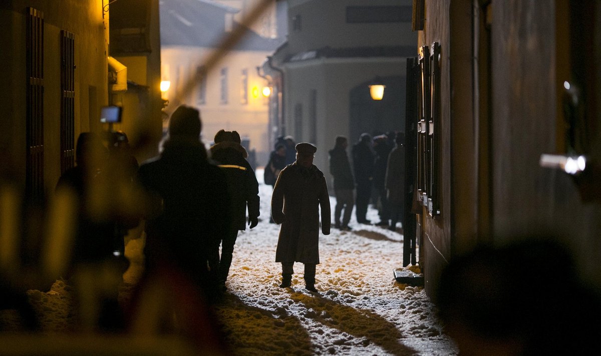 The shooting of BBC's War & Peace in Vilnius