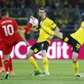 Europos lygos ketvirtfinalio pirmas mūšis tarp Dortmundo ir Liverpulio klubų baigėsi taikiai