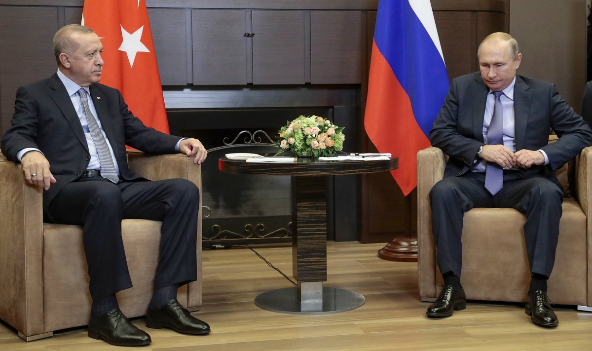  Recepas Tayyipas Erdoganas ir Vladimiras Putinas