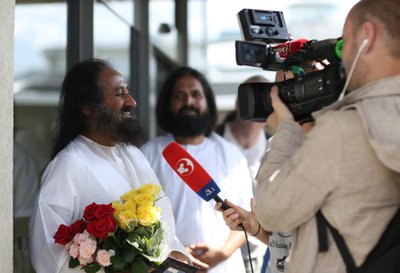 Interviu TV3 televizijai, The Art of Living Lietuva nuotr.