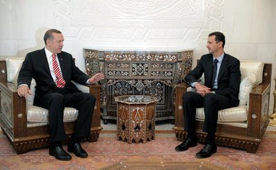 Recep Tayyip Erdogan ir Bashar al Assad