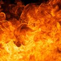 Klaipėdos rajone kilo didelis gaisras: ugniagesiai rado mirusio vyro kūną