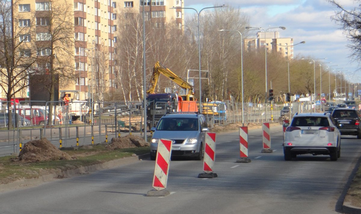 Panevėžyje rekonstruojama Smėlynės gatvė ir sankryža Klaipėdos gatvėje