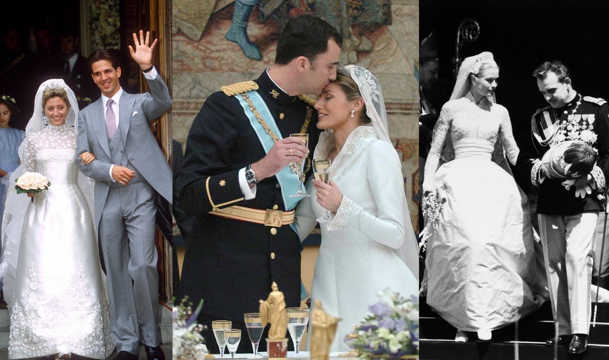 Princas Pavlosas ir Marie-Chantal Miller, karalius Felipe ir Letizia Ortiz, princas Rainieris III ir Gacie Kelly
