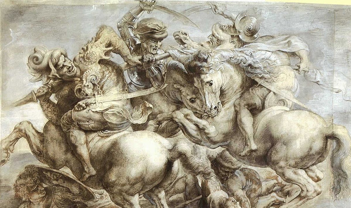 L. Da Vinčio freska "Angjario mūšis"