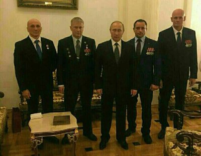 V. Putinas ir Vagner grupės įkūrėjai