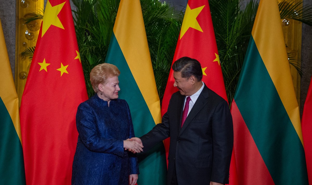 Президент Литвы встретилась с президентом Китая Си Цзиньпином