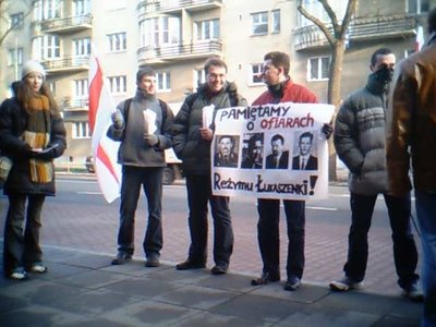 Protestas priminti dingusius baltarusius