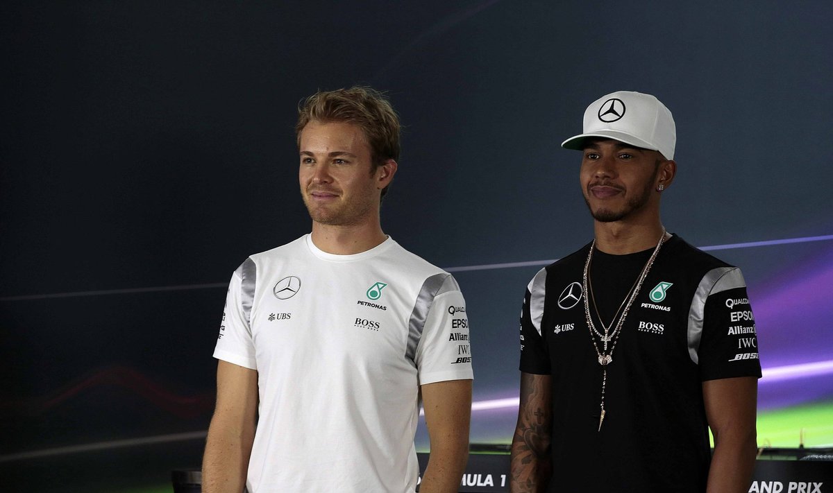 Nico Rosbergas ir Lewisas Hamiltonas