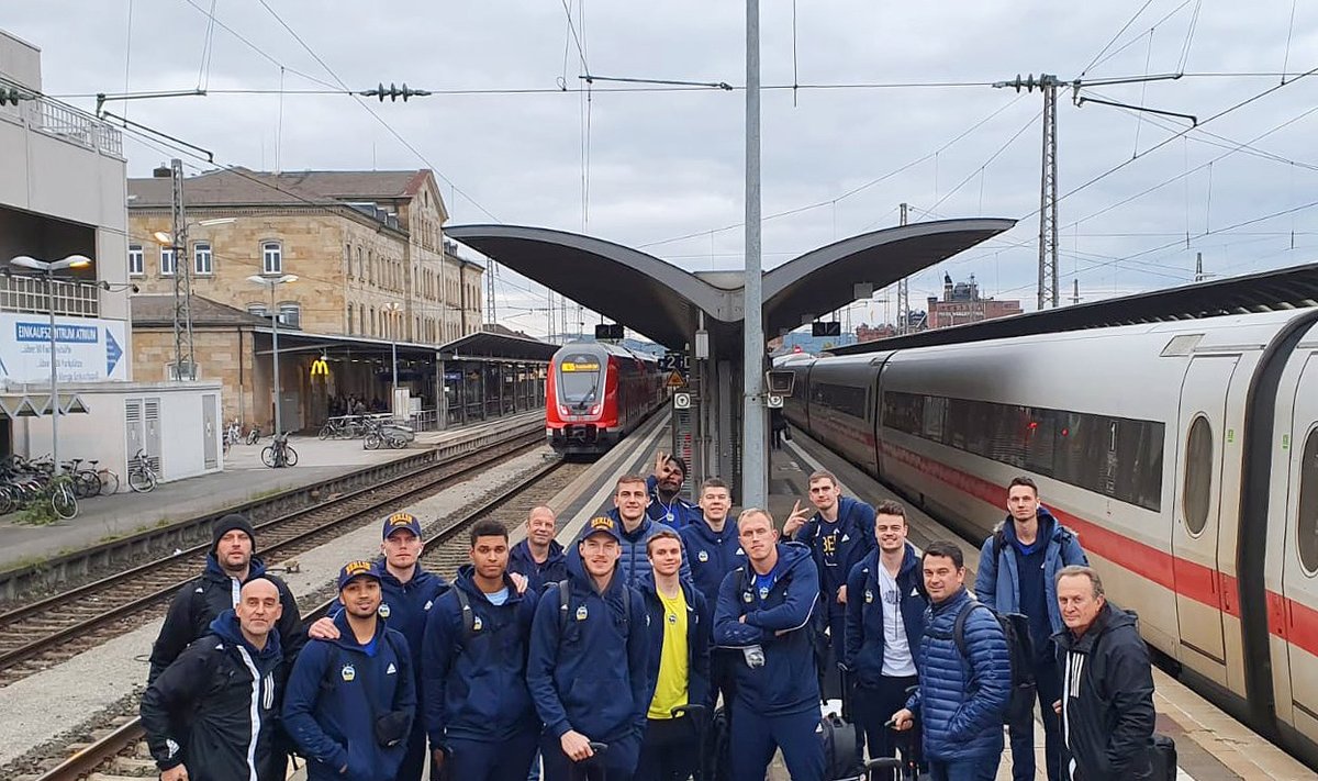 "Alba" ekipa Bambergą pasiekė traukiniu