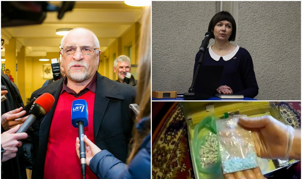 Bronislavas Vyšniauskas ir Nina Puteikienė susikirto dėl per kratas rastų draudžiamų medžiagų