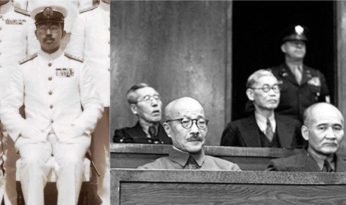 Imperatorius Hirohito 1943-aisiais / Teisiami Japonijos Vyriausybės nariai 