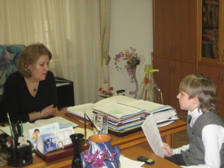 С директором литовской школы Сольвейгой Валаткайте