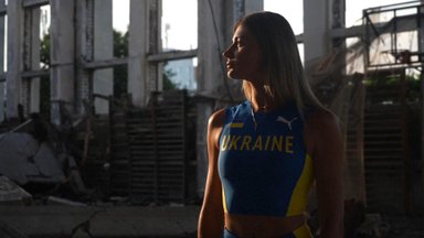 Ukrainos olimpietė grįžo į rusų subombarduotą sporto salę Charkive