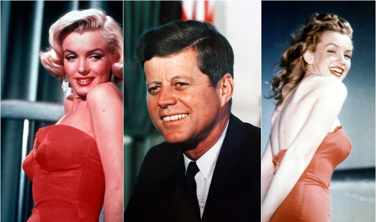 Johnas F. Kennedy ir Marilyn Monroe