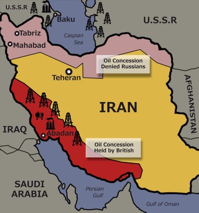 Sovietų ir britų pasidalintas Iranas