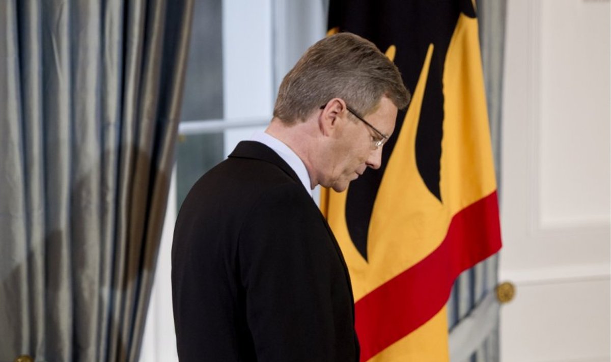 Vokietijos prezidentas Christianas Wullfas atsistatydino
