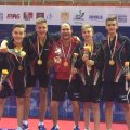 M. Stankevičius ir Europos stalo teniso jaunučių rinktinė - pasaulio pirmenybių čempionai