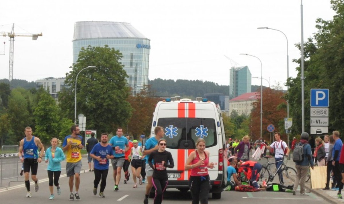 Vilniaus maratone mirė vienas iš dalyvių