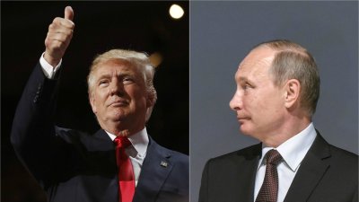 D. Trumpas ir V. Putinas