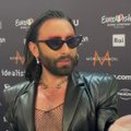 „Eurovizijos“ finalo užkulisiuose pasirodžius Conchita Wurst dalijosi įspūdžiais apie Moniką Liu