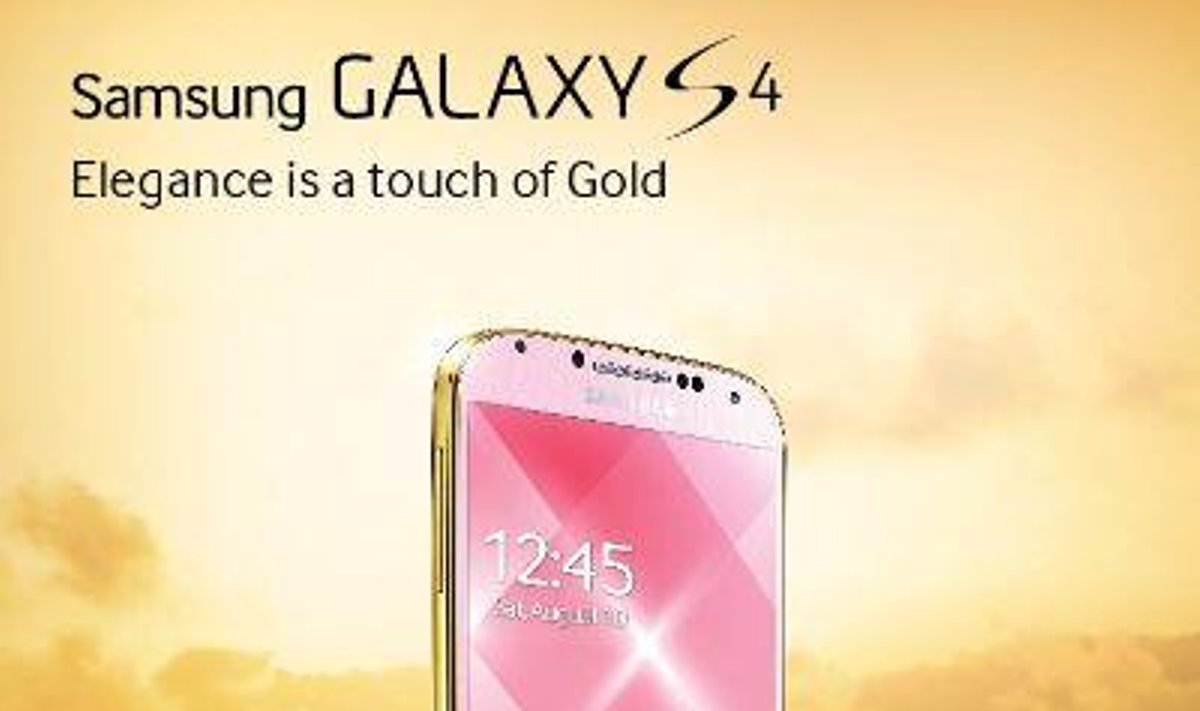 Aukso spalvos "Samsung Galaxy S4"