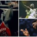 Didingiausių NBA istorijoje dėjimų viršūnėje – M. Jordano šou ir pribloškiantį skrydį stebintis Šaras