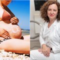 Gydytoja įspėja nėščiąsias dėl vasarą kylančių rizikų: neperkaiskite ir nebūkite su šlapiais maudomukais
