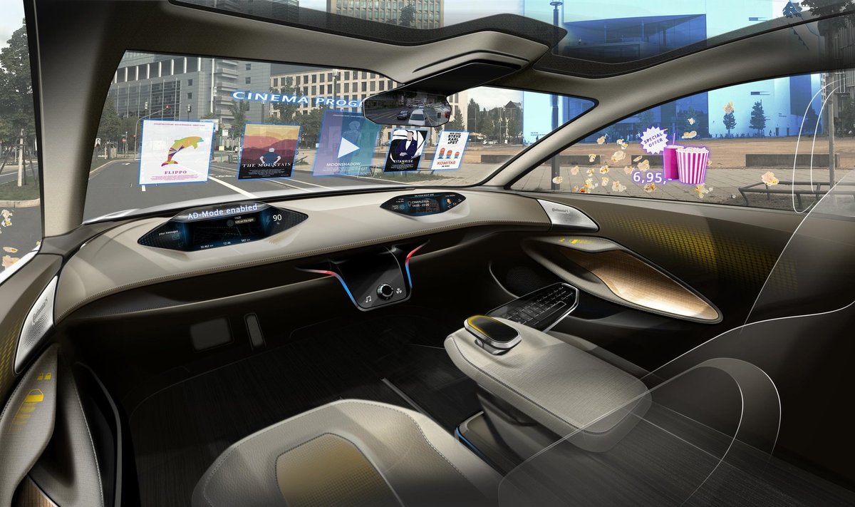 "Continental" interaktyvus automobilio salonas "Cockpit Vision 2025"