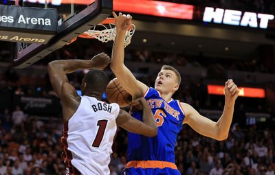 Kristapas Porzingis ir Chrisas Boshas