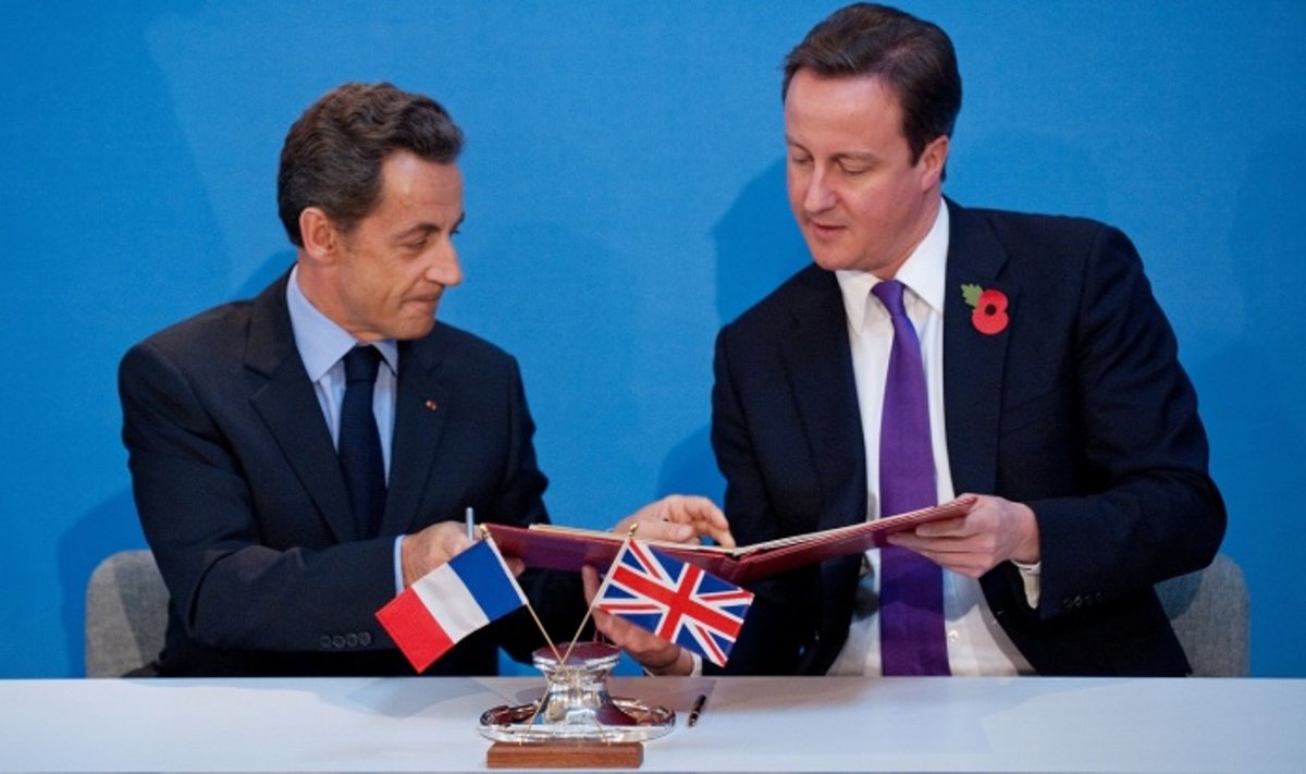 Nicolas Sarkozy ir Davidas Cameronas