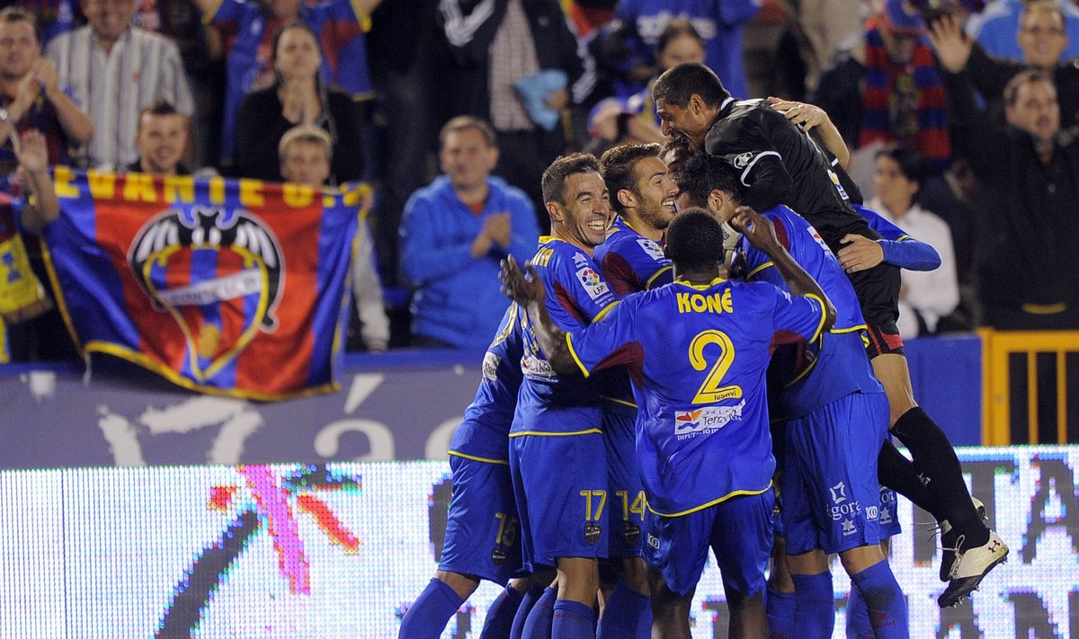 "Levante" futbolininkai džiaugiasi pergale
