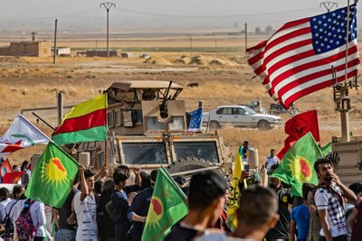 JAV pajėgos kurdų teritorijoje Sirijoje