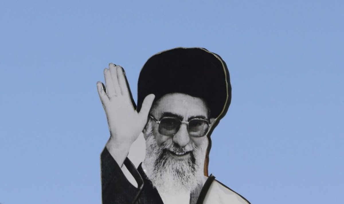 Irano ajatolos Ali Khamenei atvaizdas