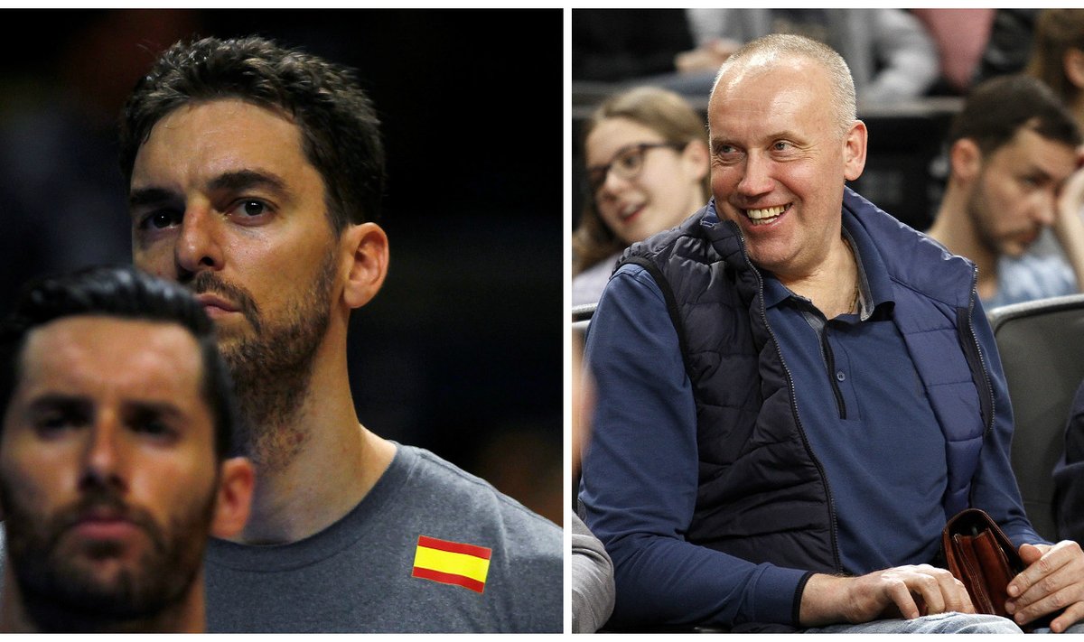 Rudy Fernandezas, Pau Gasolis, Rimas Kurtinaitis (AFP-Scanpix, DELFI nuotr.)