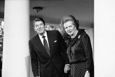 Margaret Thatcher ir Ronaldas Reaganas