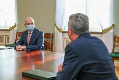 Prezidentas susitinka su kandidatu į aplinkos ministrus Simonu