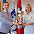 Europos U-19 futbolo čempionato trofėjus atvyko į Alytų