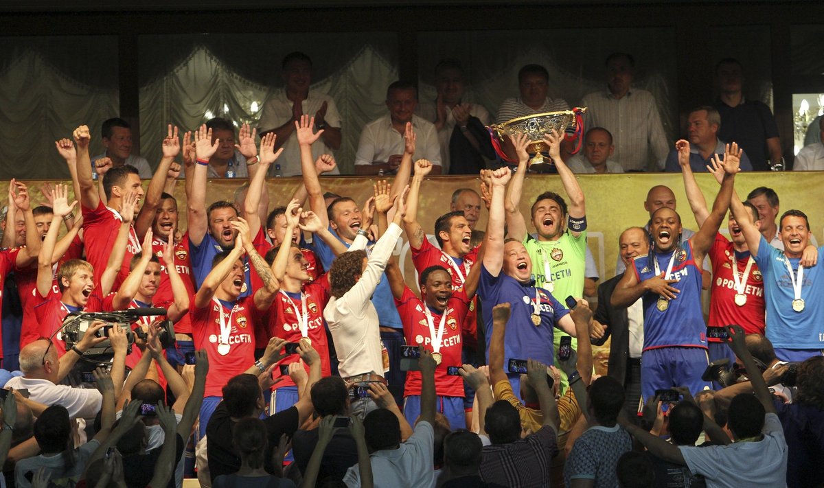 Maskvos CSKA futbolininkai laimėjo Rusijos supertaurę