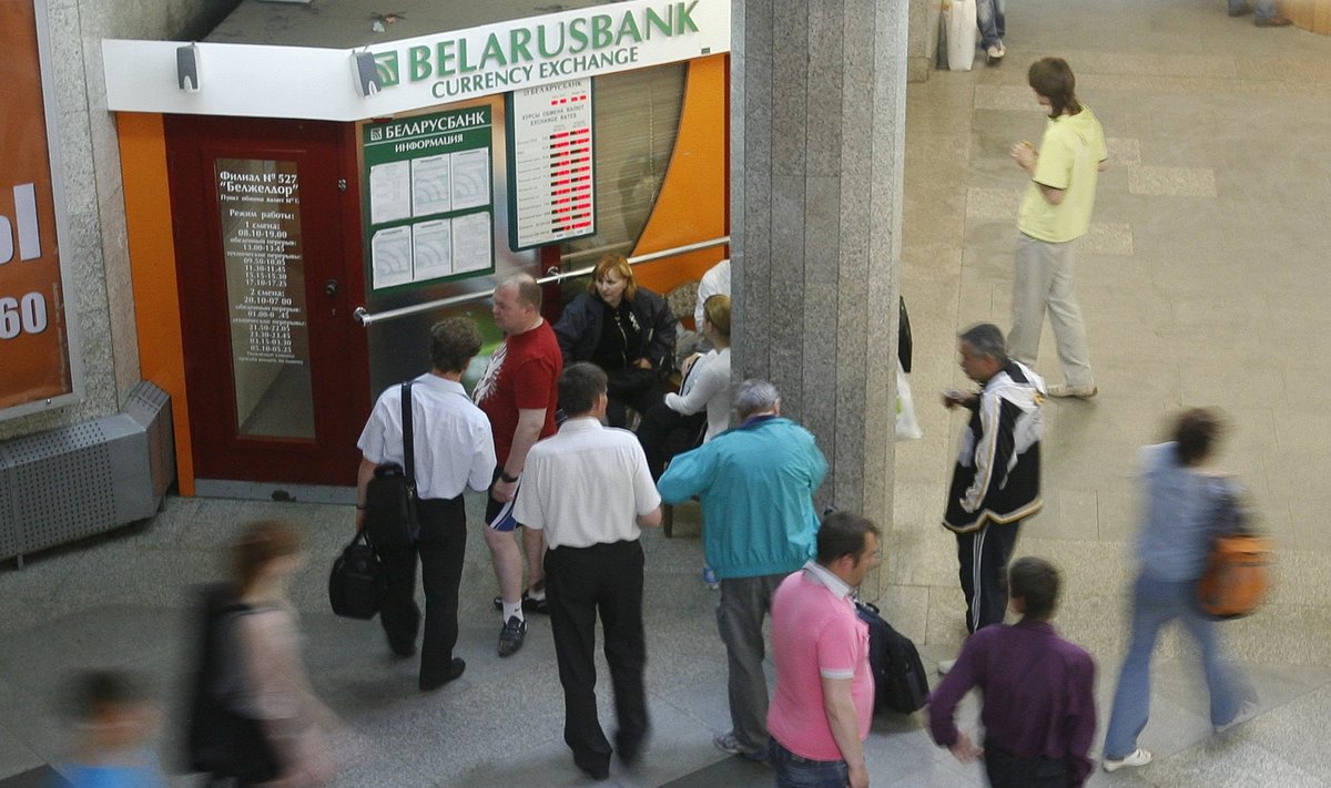 Valiutos keitykla Baltarusijoje